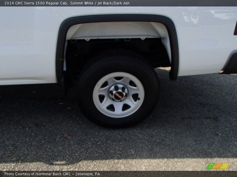 Summit White / Jet Black/Dark Ash 2014 GMC Sierra 1500 Regular Cab
