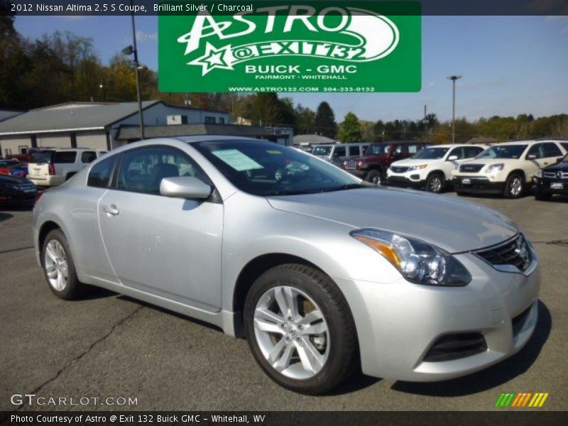 Brilliant Silver / Charcoal 2012 Nissan Altima 2.5 S Coupe