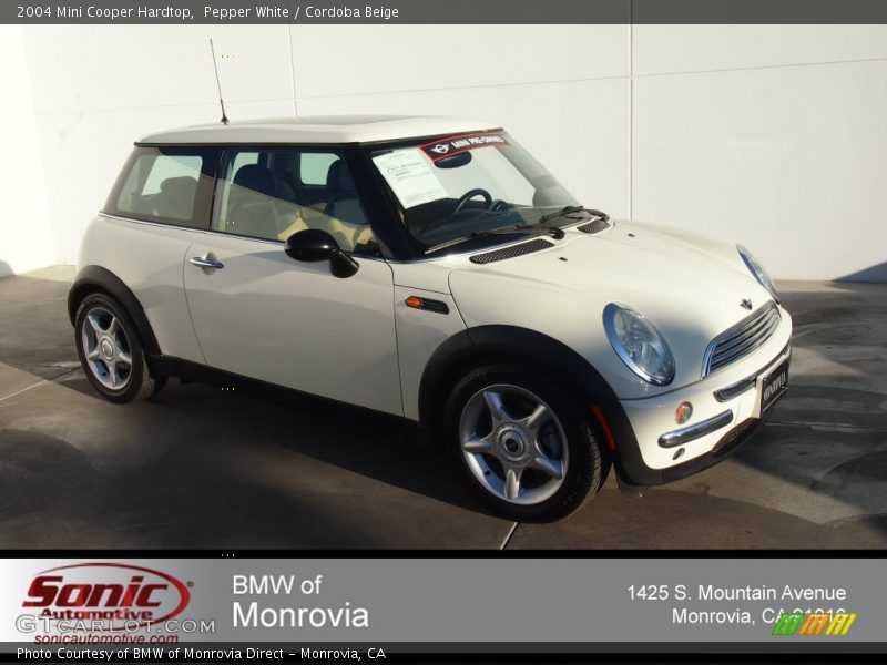 Pepper White / Cordoba Beige 2004 Mini Cooper Hardtop