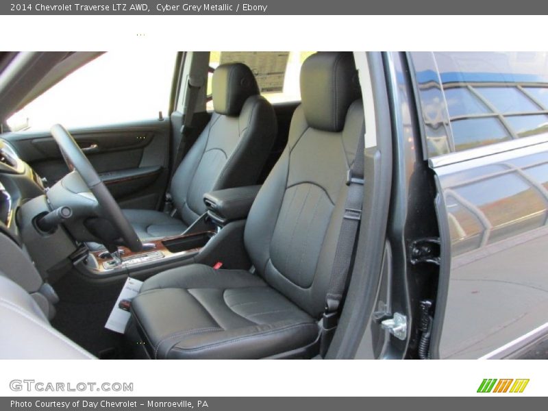Cyber Grey Metallic / Ebony 2014 Chevrolet Traverse LTZ AWD