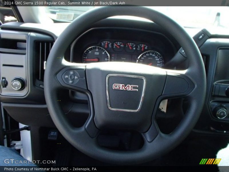 Summit White / Jet Black/Dark Ash 2014 GMC Sierra 1500 Regular Cab