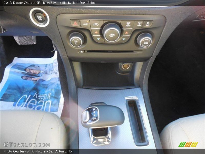 Billet Silver / Black/Light Frost Beige 2013 Dodge Charger SE