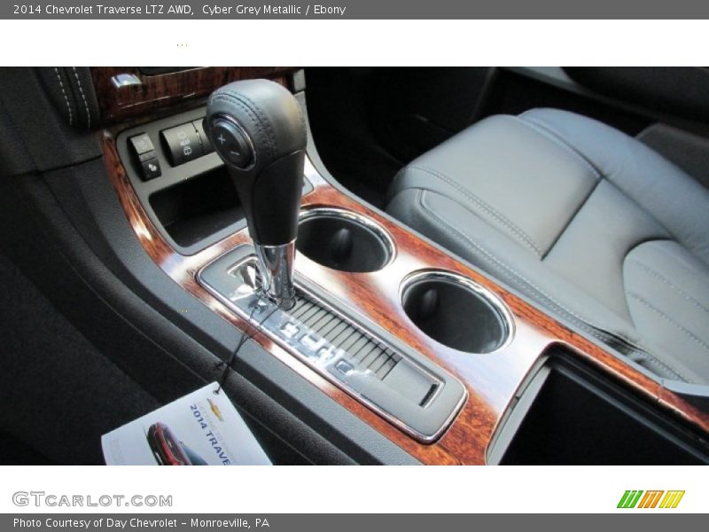 Cyber Grey Metallic / Ebony 2014 Chevrolet Traverse LTZ AWD