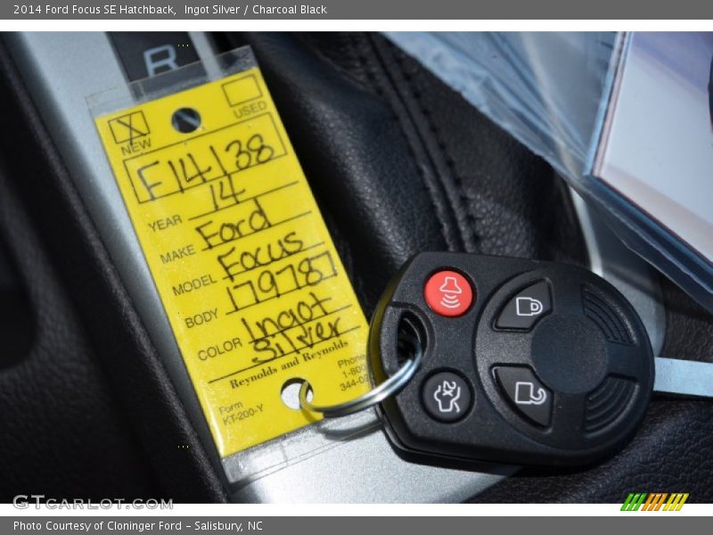 Ingot Silver / Charcoal Black 2014 Ford Focus SE Hatchback