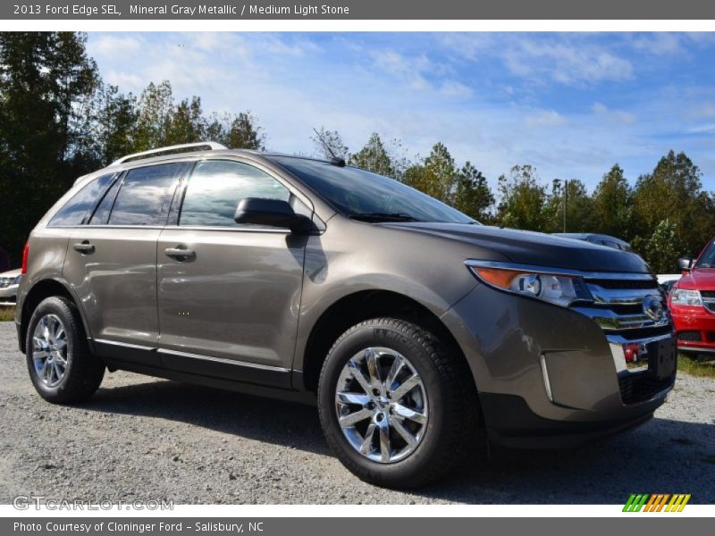 Mineral Gray Metallic / Medium Light Stone 2013 Ford Edge SEL