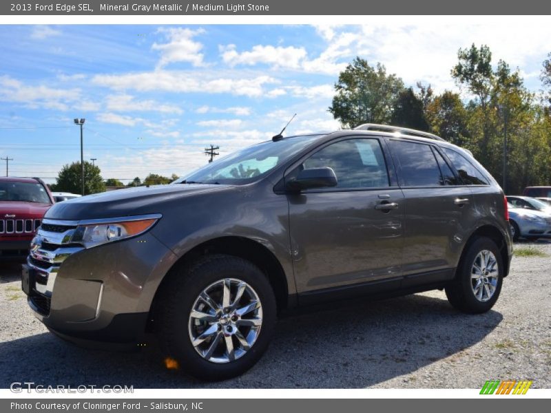Mineral Gray Metallic / Medium Light Stone 2013 Ford Edge SEL