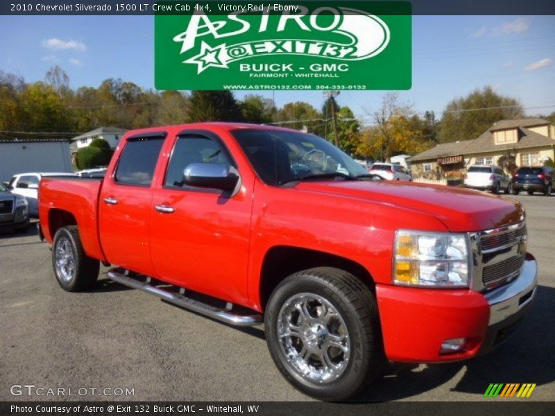 Victory Red / Ebony 2010 Chevrolet Silverado 1500 LT Crew Cab 4x4
