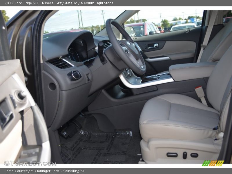 Mineral Gray Metallic / Medium Light Stone 2013 Ford Edge SEL