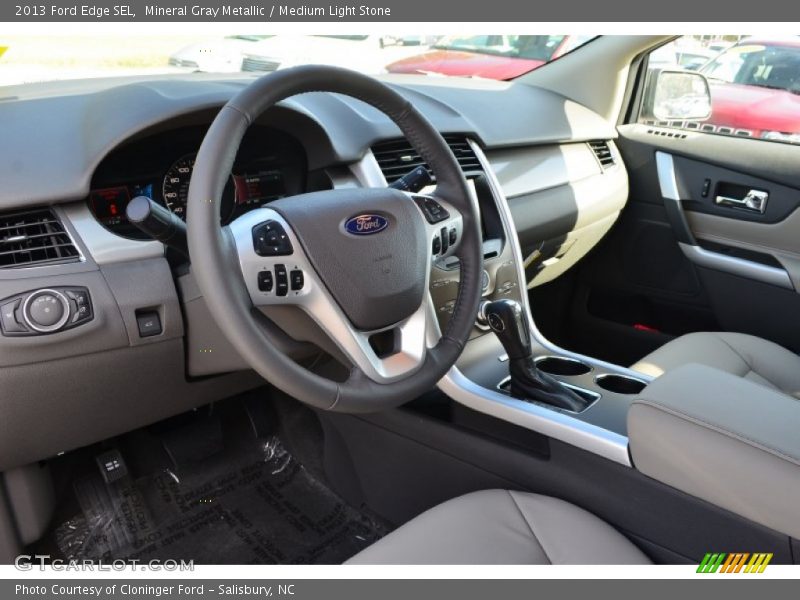 Mineral Gray Metallic / Medium Light Stone 2013 Ford Edge SEL