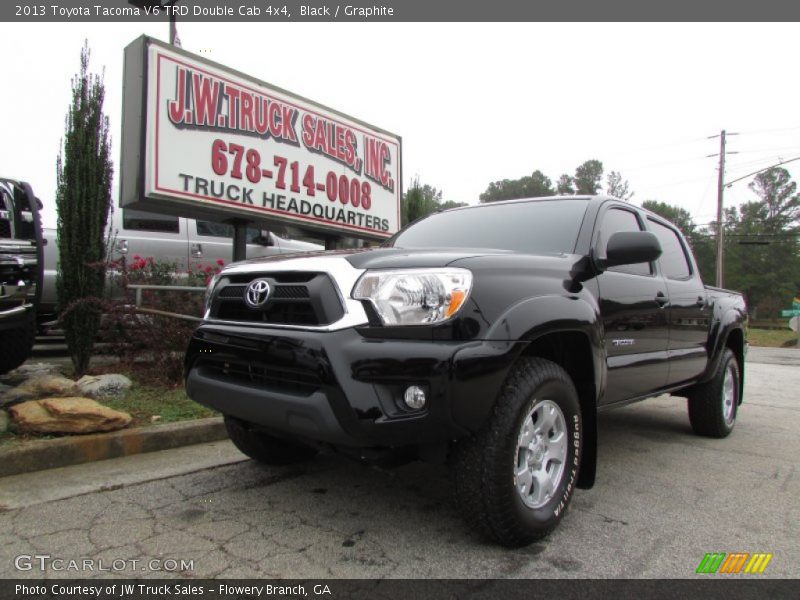Black / Graphite 2013 Toyota Tacoma V6 TRD Double Cab 4x4