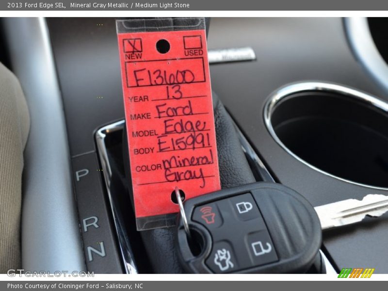 Mineral Gray Metallic / Medium Light Stone 2013 Ford Edge SEL
