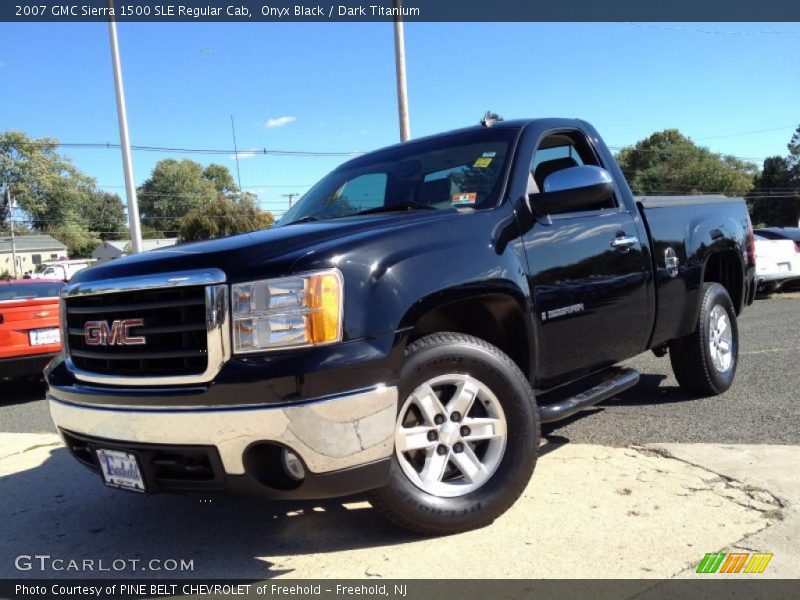 Onyx Black / Dark Titanium 2007 GMC Sierra 1500 SLE Regular Cab