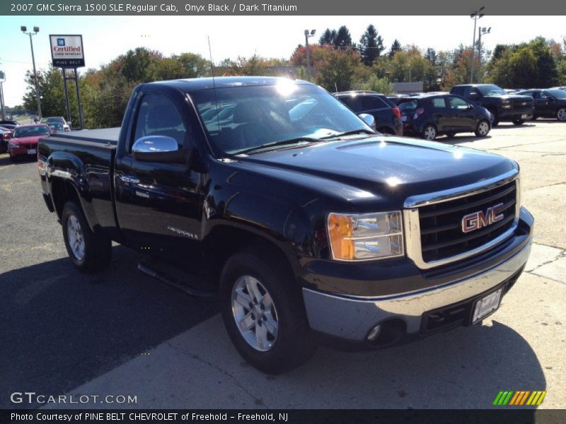 Onyx Black / Dark Titanium 2007 GMC Sierra 1500 SLE Regular Cab