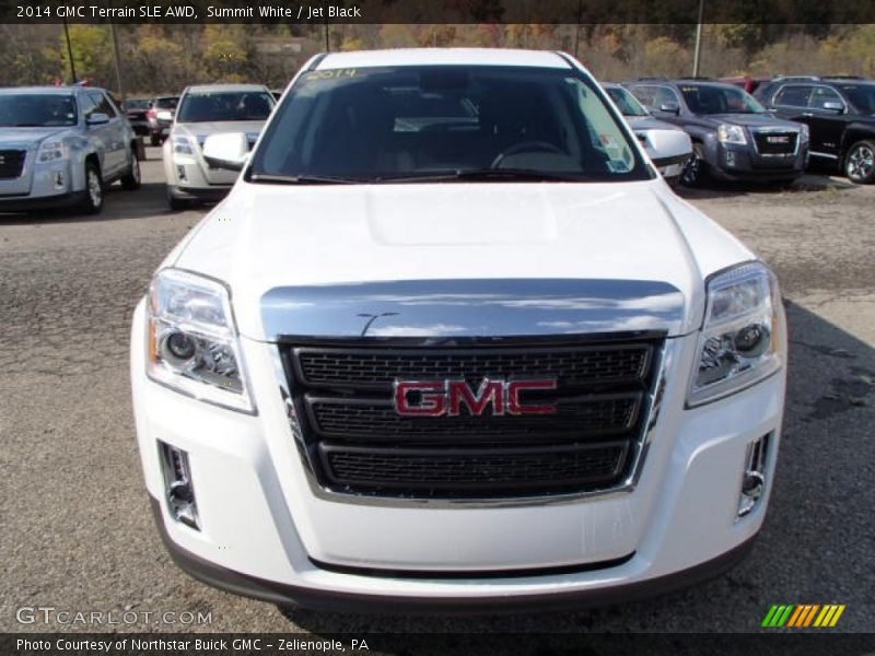 Summit White / Jet Black 2014 GMC Terrain SLE AWD