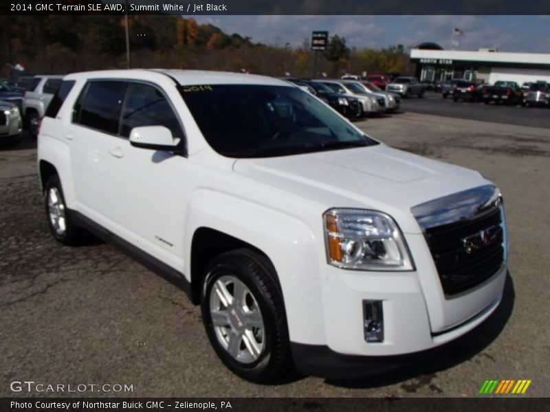 Summit White / Jet Black 2014 GMC Terrain SLE AWD