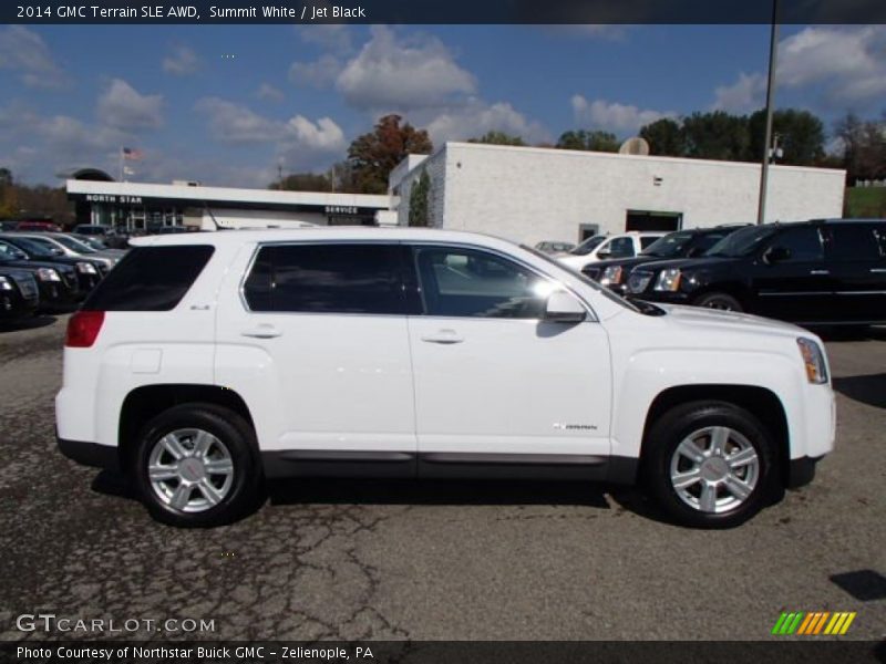 Summit White / Jet Black 2014 GMC Terrain SLE AWD