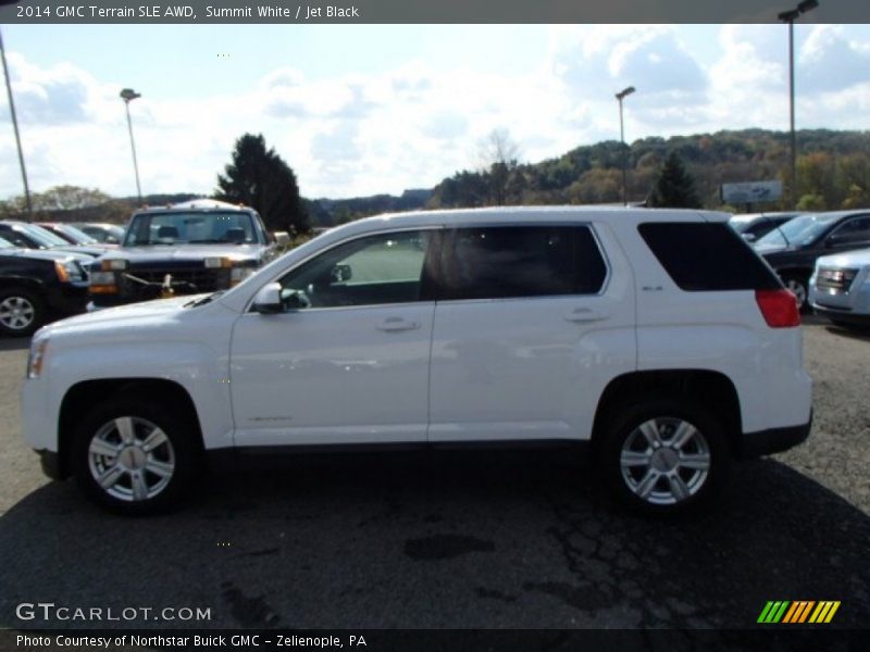 Summit White / Jet Black 2014 GMC Terrain SLE AWD