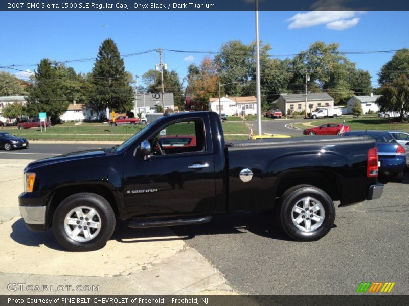 Onyx Black / Dark Titanium 2007 GMC Sierra 1500 SLE Regular Cab
