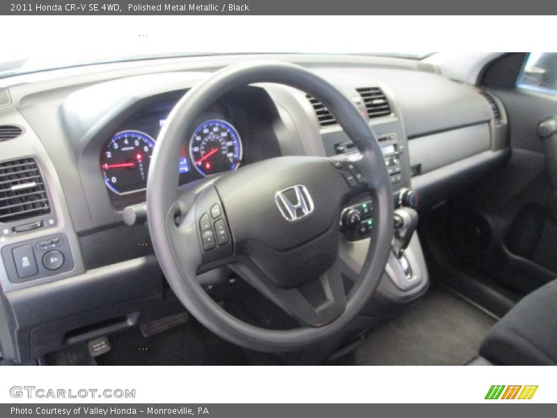 Polished Metal Metallic / Black 2011 Honda CR-V SE 4WD