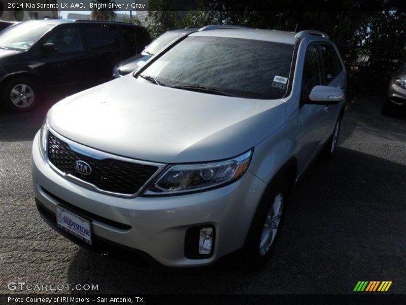 Bright Silver / Gray 2014 Kia Sorento LX AWD