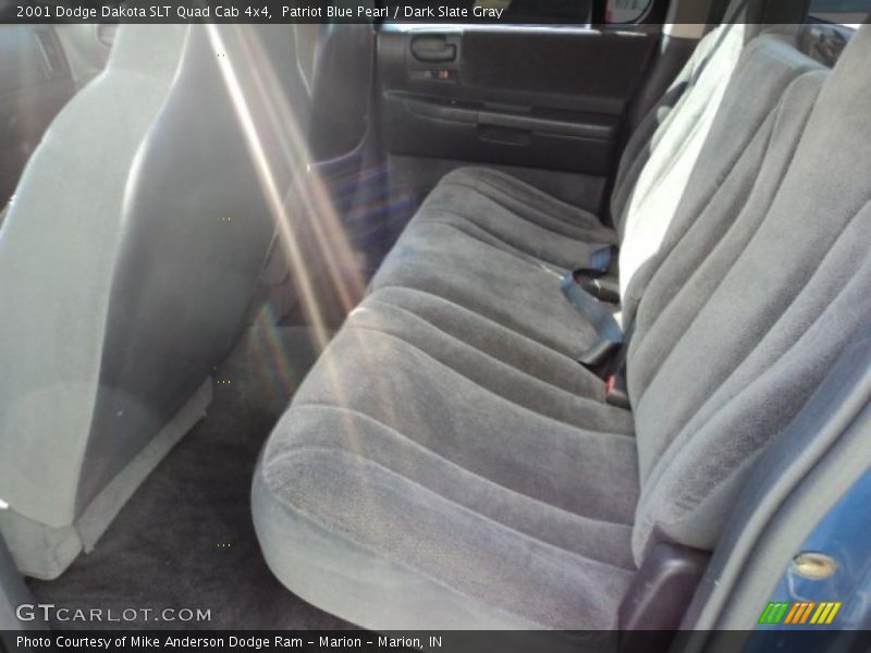 Patriot Blue Pearl / Dark Slate Gray 2001 Dodge Dakota SLT Quad Cab 4x4