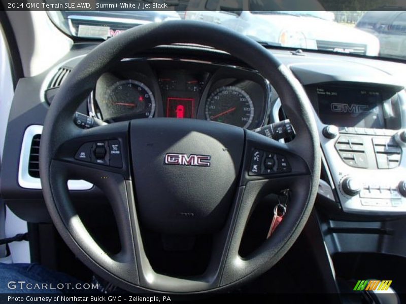Summit White / Jet Black 2014 GMC Terrain SLE AWD