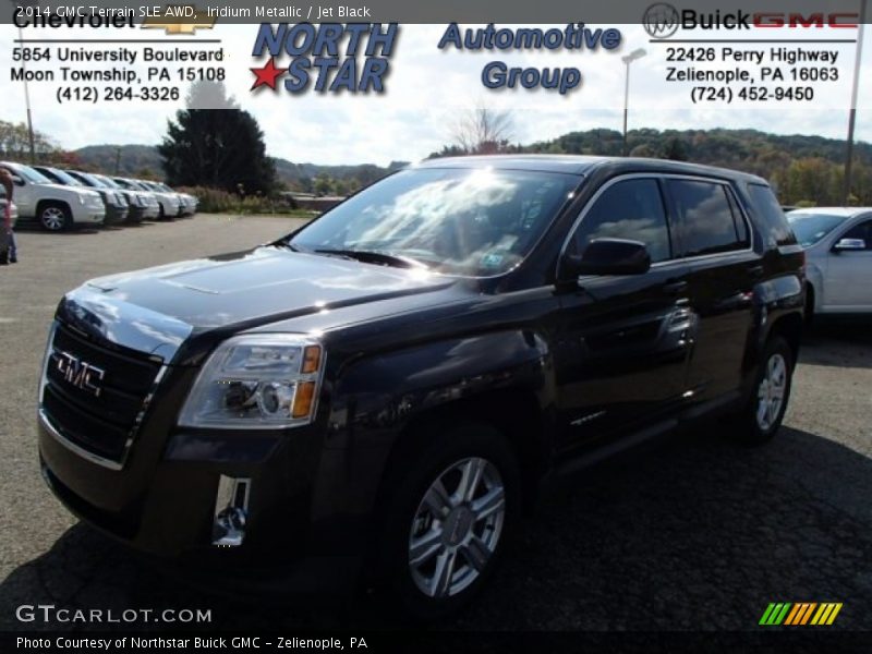 Iridium Metallic / Jet Black 2014 GMC Terrain SLE AWD