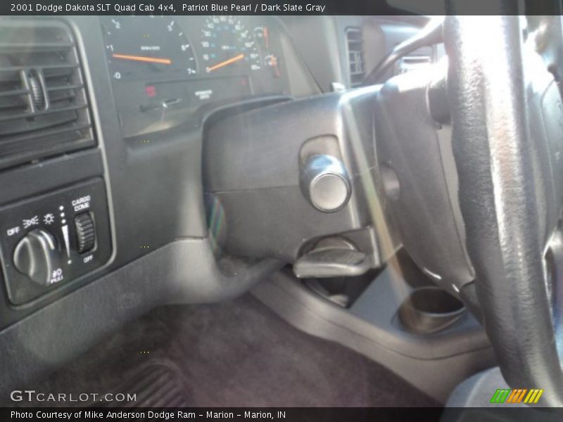 Patriot Blue Pearl / Dark Slate Gray 2001 Dodge Dakota SLT Quad Cab 4x4