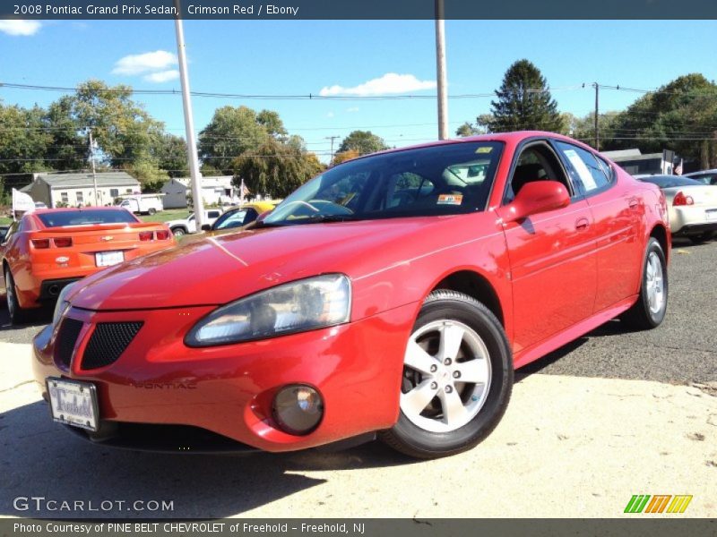 Crimson Red / Ebony 2008 Pontiac Grand Prix Sedan