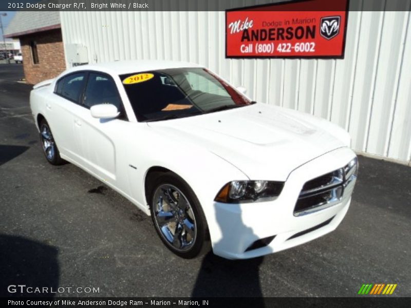 Bright White / Black 2012 Dodge Charger R/T