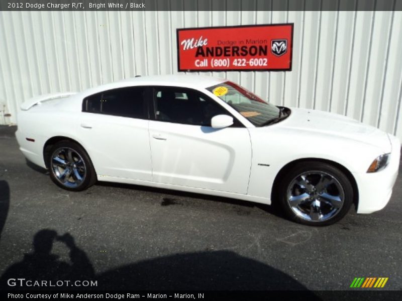 Bright White / Black 2012 Dodge Charger R/T