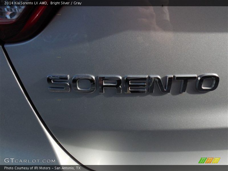 Bright Silver / Gray 2014 Kia Sorento LX AWD