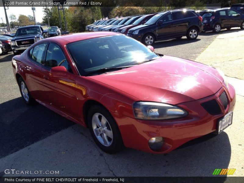 Crimson Red / Ebony 2008 Pontiac Grand Prix Sedan