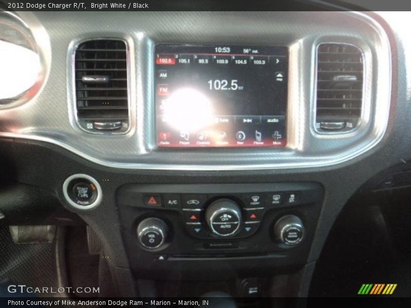 Bright White / Black 2012 Dodge Charger R/T