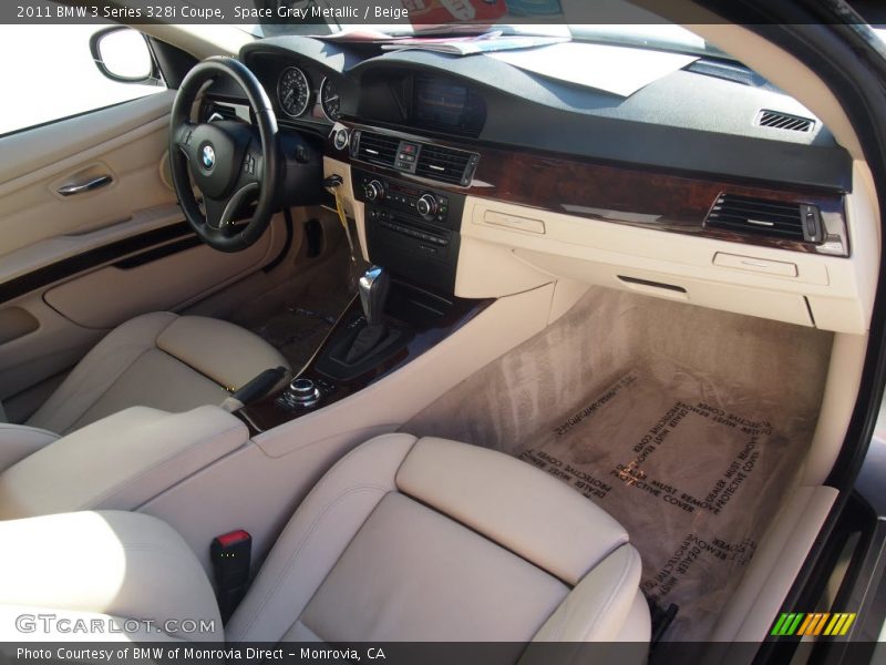 Space Gray Metallic / Beige 2011 BMW 3 Series 328i Coupe
