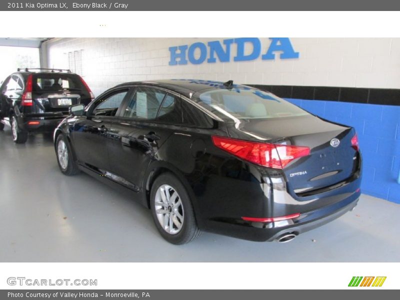 Ebony Black / Gray 2011 Kia Optima LX