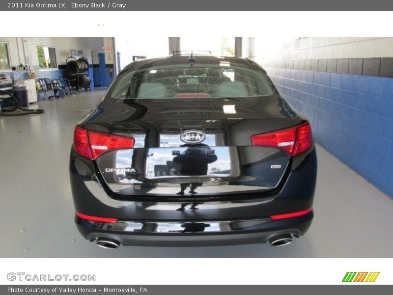 Ebony Black / Gray 2011 Kia Optima LX