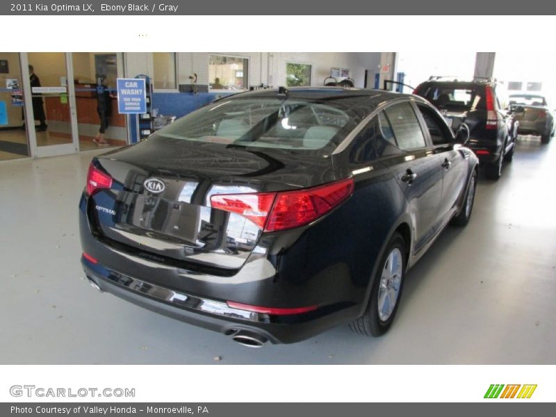 Ebony Black / Gray 2011 Kia Optima LX