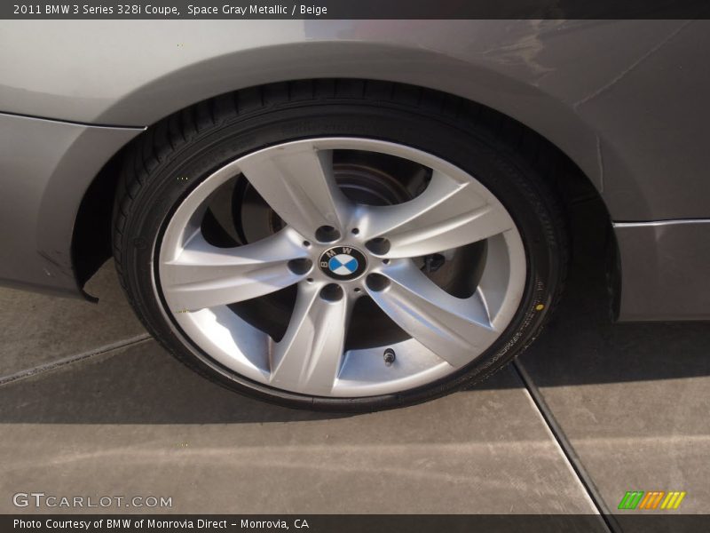 Space Gray Metallic / Beige 2011 BMW 3 Series 328i Coupe