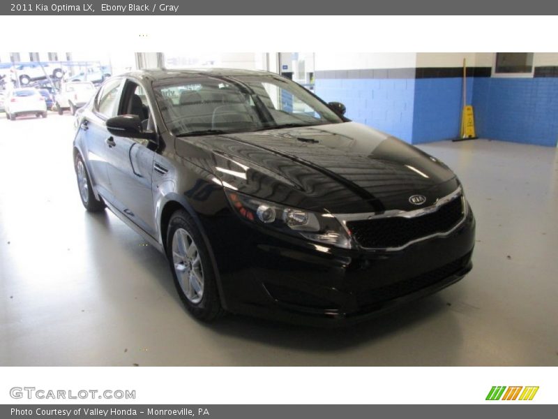 Ebony Black / Gray 2011 Kia Optima LX