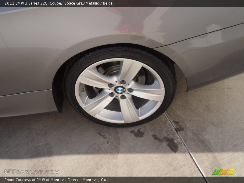 Space Gray Metallic / Beige 2011 BMW 3 Series 328i Coupe