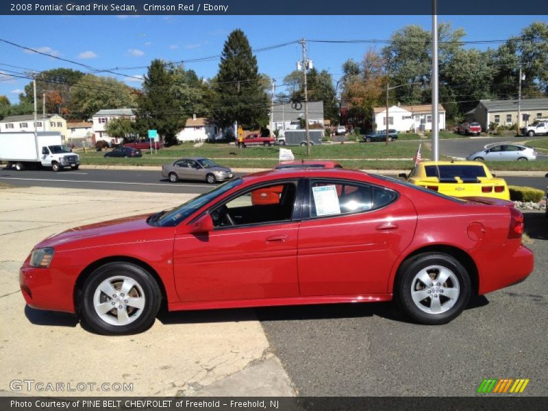 Crimson Red / Ebony 2008 Pontiac Grand Prix Sedan