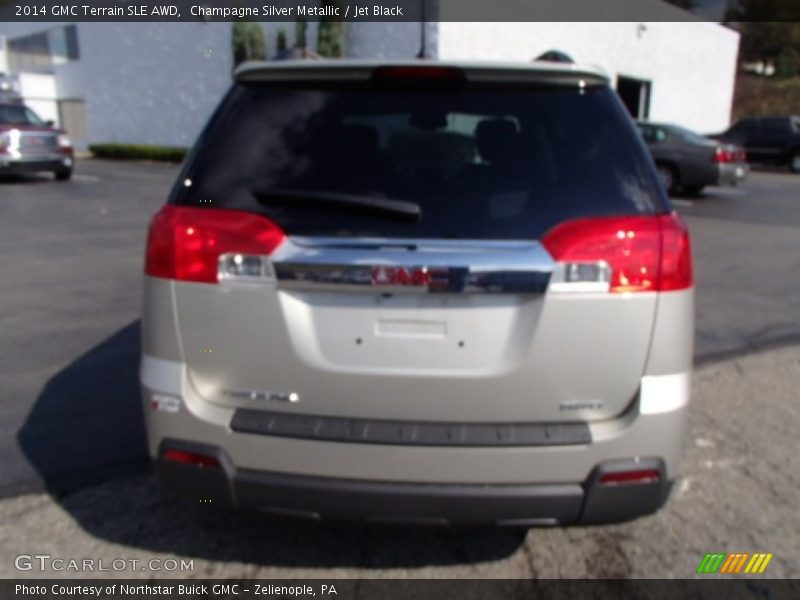 Champagne Silver Metallic / Jet Black 2014 GMC Terrain SLE AWD