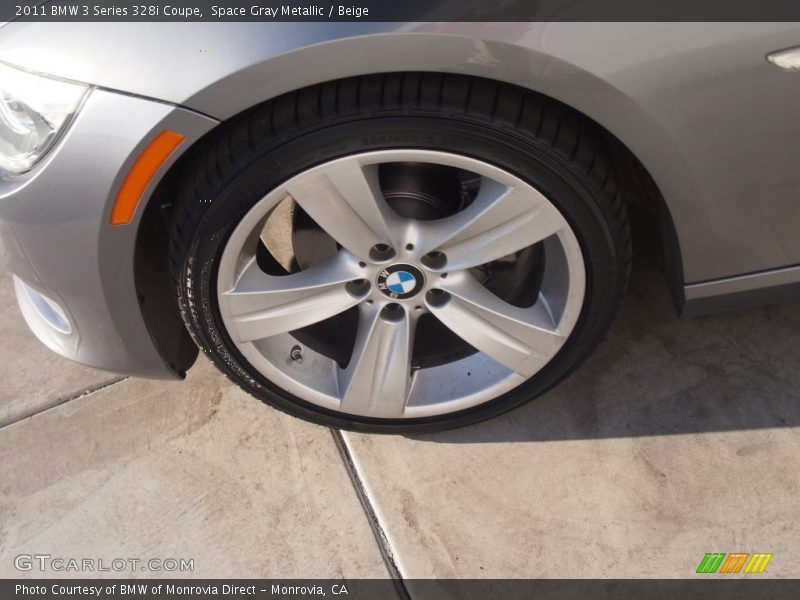 Space Gray Metallic / Beige 2011 BMW 3 Series 328i Coupe