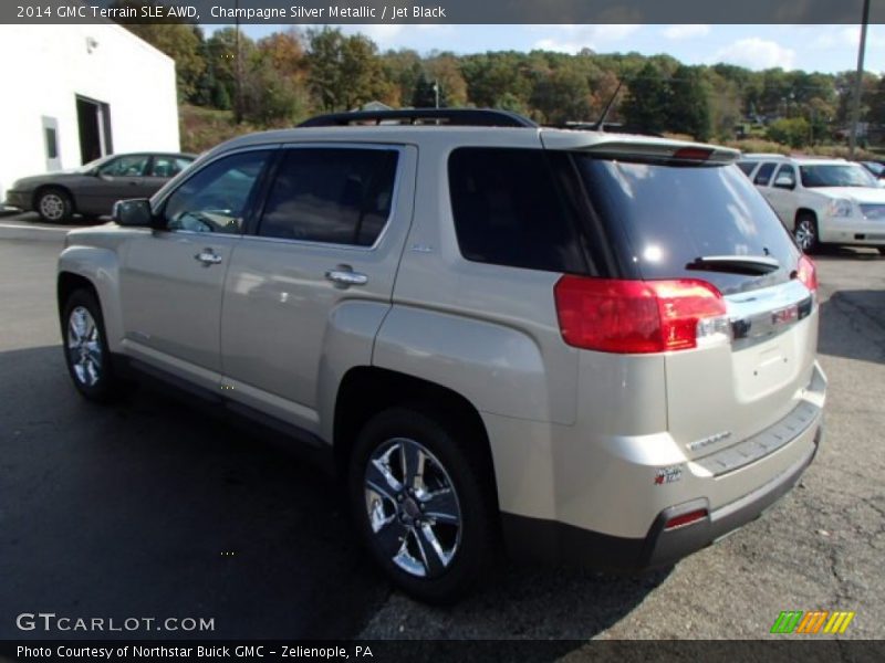 Champagne Silver Metallic / Jet Black 2014 GMC Terrain SLE AWD