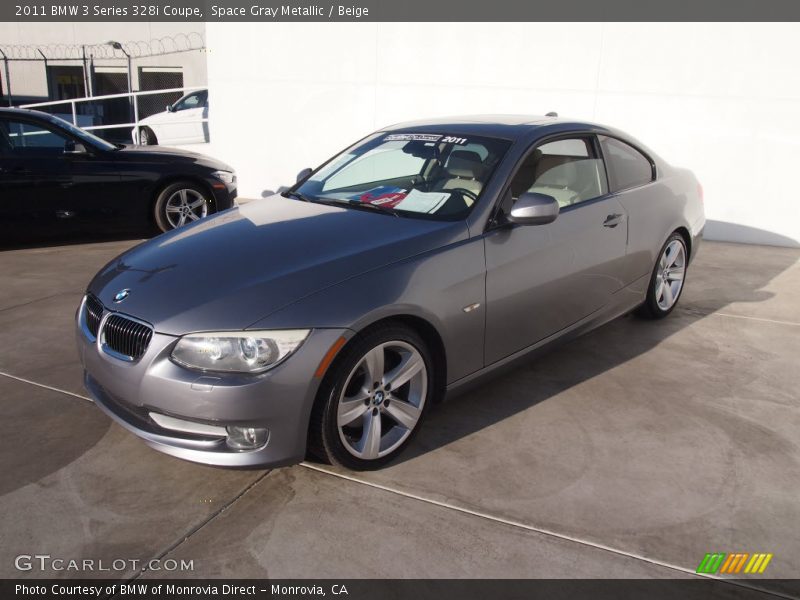 Space Gray Metallic / Beige 2011 BMW 3 Series 328i Coupe