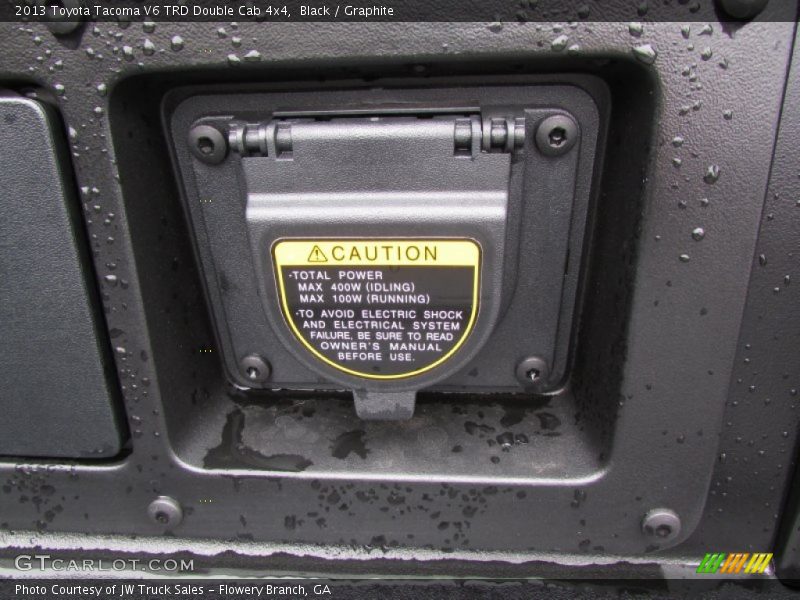 Black / Graphite 2013 Toyota Tacoma V6 TRD Double Cab 4x4