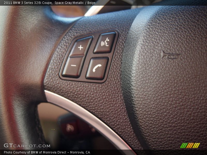 Space Gray Metallic / Beige 2011 BMW 3 Series 328i Coupe