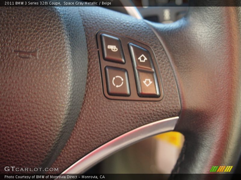 Space Gray Metallic / Beige 2011 BMW 3 Series 328i Coupe