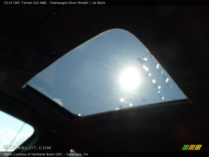 Champagne Silver Metallic / Jet Black 2014 GMC Terrain SLE AWD